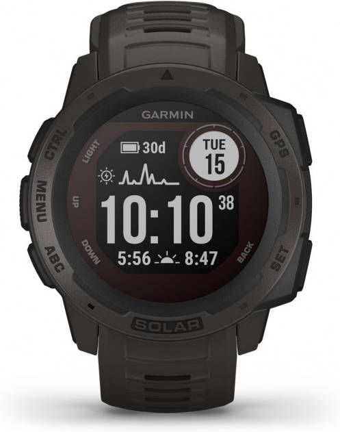 Garmin gps smartwatch instinct solar grafietzwart online kopen