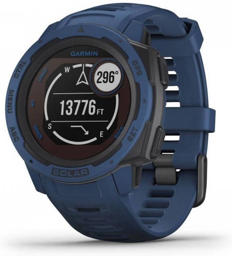 Garmin Instinct Smartwatch Op Zonne energie, Tidal Blue online kopen