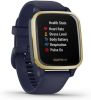 Garmin Venu Sq Music Edition Captain Blue/Light Gold Gps sport smartwatch Verbonden Met Gezondheid En Welzijn online kopen