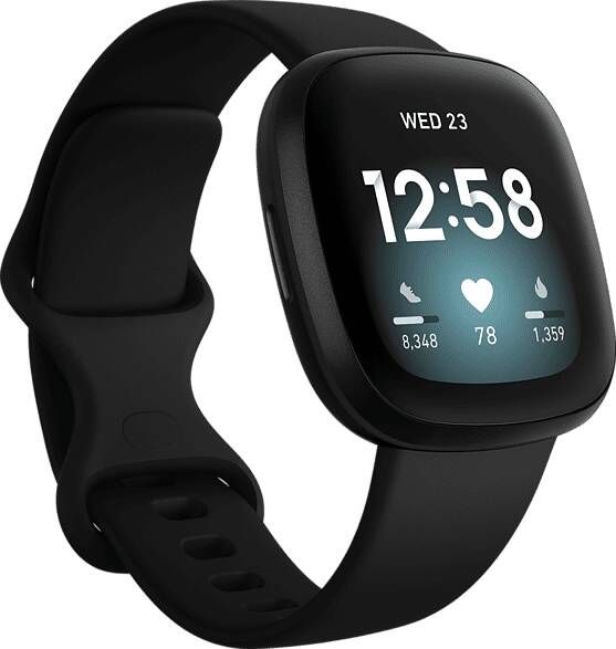 FitBit Versa 3 Smartwatch Levensduur Batterij + 6 Dagen Zwart online kopen