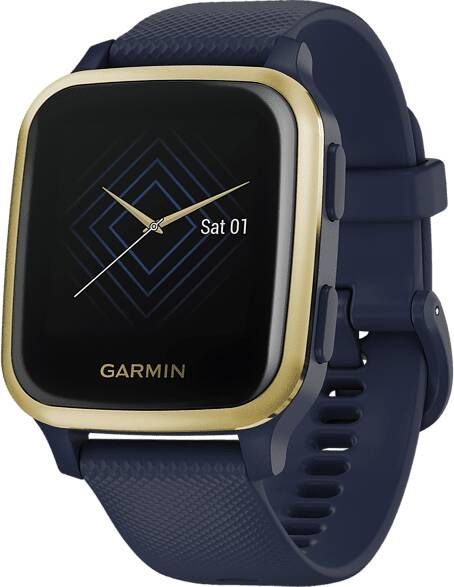 Garmin Venu Sq Music Edition Captain Blue/Light Gold Gps sport smartwatch Verbonden Met Gezondheid En Welzijn online kopen